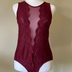 NWT NEW Ambience lace/mesh, body suit, size small